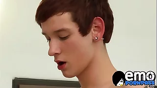 Young man sucks a shaft onwards his anal hole is banged